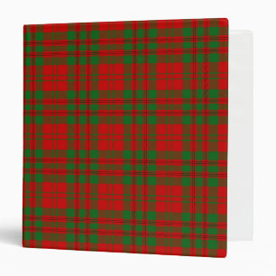 Scottish Clan Livingstone Tartan Plaid Binder