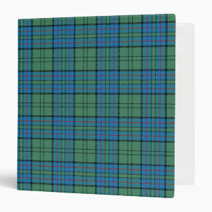 Scottish Clan Lockhart Tartan Plaid Binder