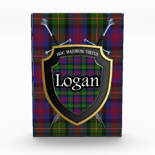 Scottish Clan Logan Tartan Photo Block