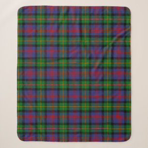 Scottish Clan Logan Tartan Plaid Sherpa Blanket