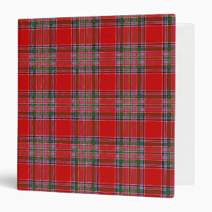 Scottish Clan MacBean Tartan Plaid Binder