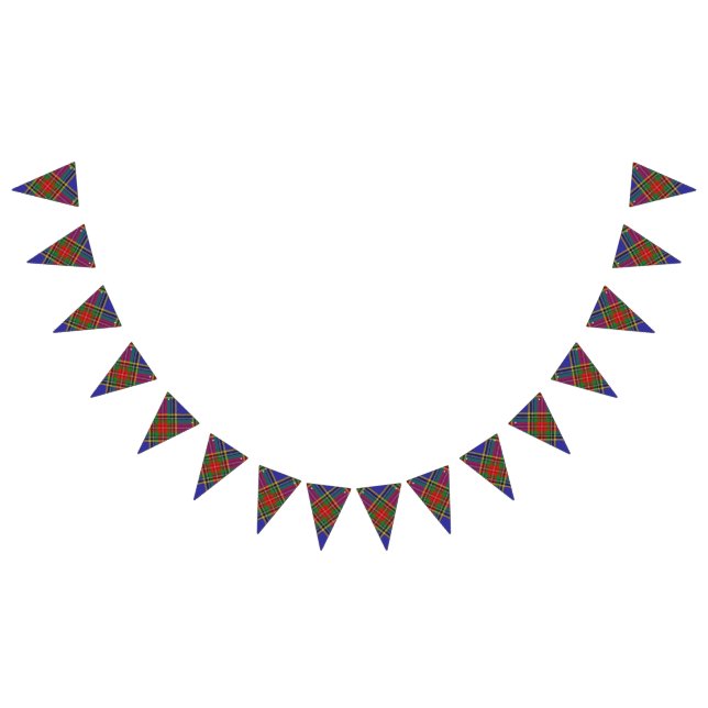Scottish Clan MacBeth Tartan Bunting Flags (All)