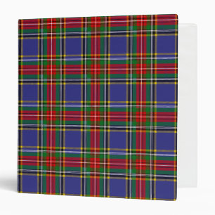 Scottish Clan MacBeth Tartan Plaid Binder