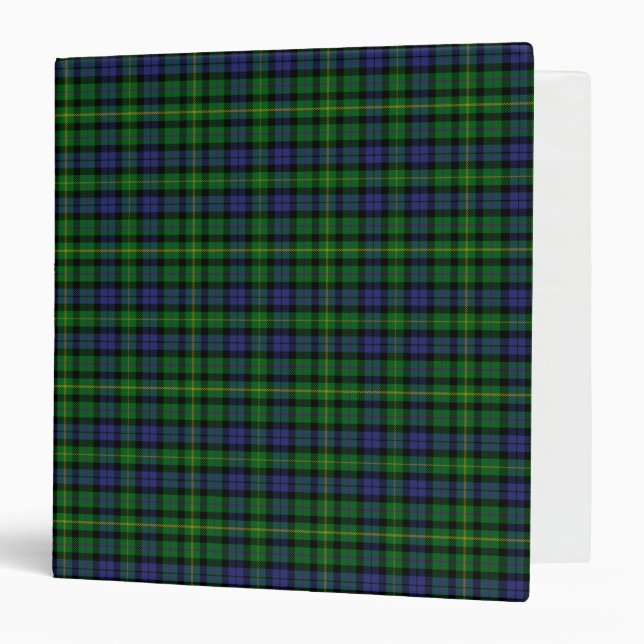Scottish Clan MacBride Tartan Plaid Binder (Front/Inside)