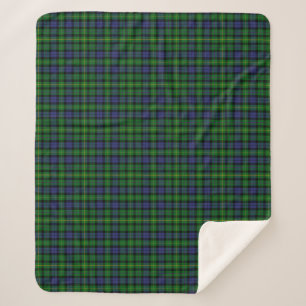 Scottish Clan MacBride Tartan Plaid Sherpa Blanket