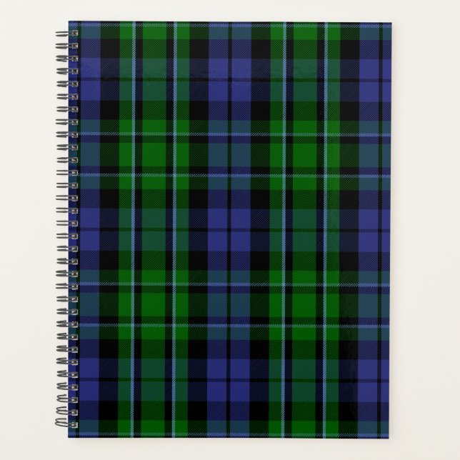 Scottish Clan MacCallum Tartan Plaid Planner (Front)