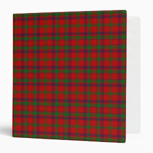 Scottish Clan MacColl Tartan Plaid Binder
