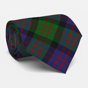 Scottish Clan MacDonald M Monogram Tartan Tie