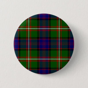 Scottish Clan MacDonald of Clanranald Tartan 2 Inch Round Button