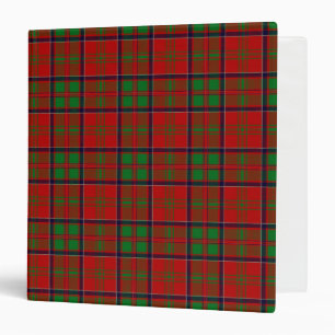 Scottish Clan MacDonald of Glencoe Tartan Plaid Binder
