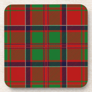 Scottish Clan MacDonald of Glencoe Tartan Plaid Coaster