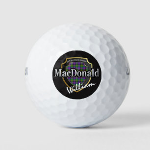 Scottish Clan MacDonald Personalize Your Name Golf Balls