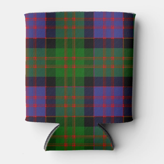 Scottish Clan MacDonald Tartan Plaid Can Cooler (Front)