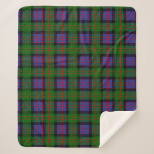Scottish Clan MacDonald Tartan Plaid Sherpa Blanket
