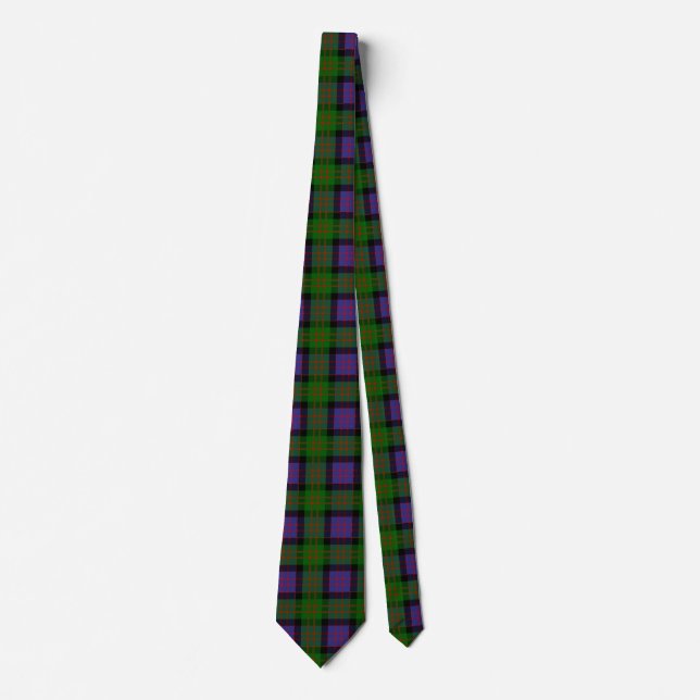 Scottish Clan MacDonald Tartan Plaid Tie (Front)