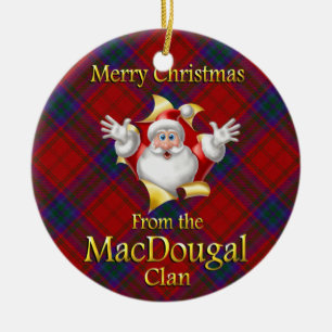 Scottish Clan MacDougal Christmas Ornament
