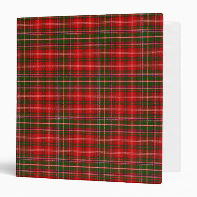 Scottish Clan MacDougall Tartan Plaid Binder (Front/Inside)