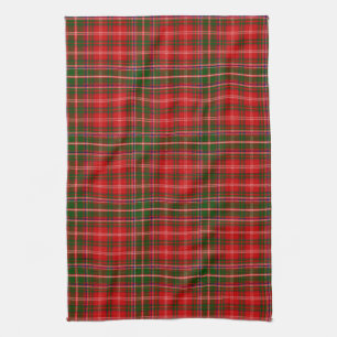 Scottish Clan MacDougall Tartan Plaid Kitchen Towel