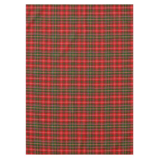 Scottish Clan MacDougall Tartan Plaid Tablecloth (Front)