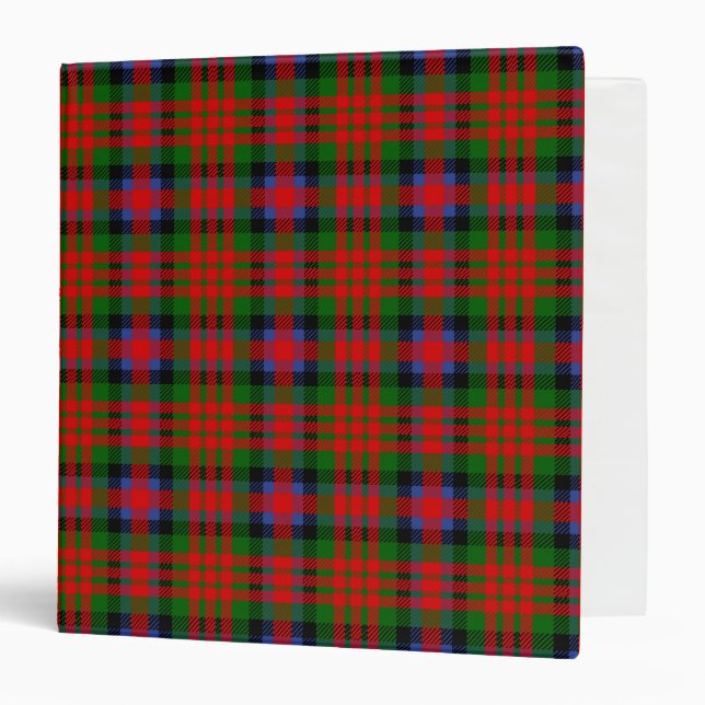 Scottish Clan MacDuff Tartan Plaid Binder (Front/Inside)