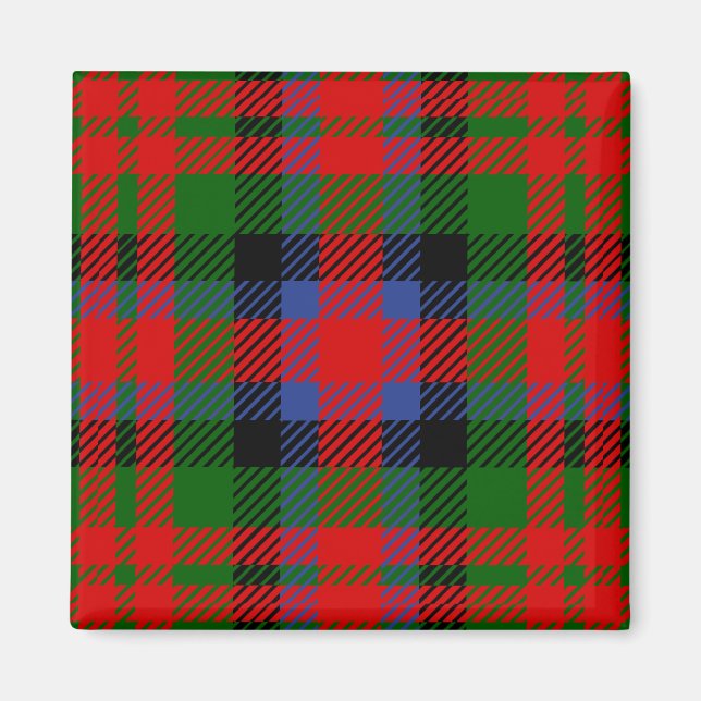Scottish Clan MacDuff Tartan Plaid Magnet (Front)
