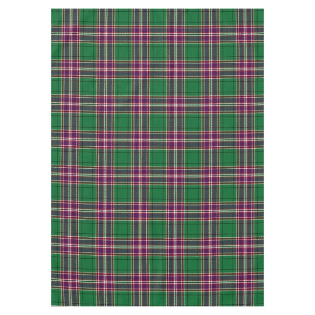 Scottish Clan MacFarlane Hunting Tartan Plaid Tablecloth (Front)