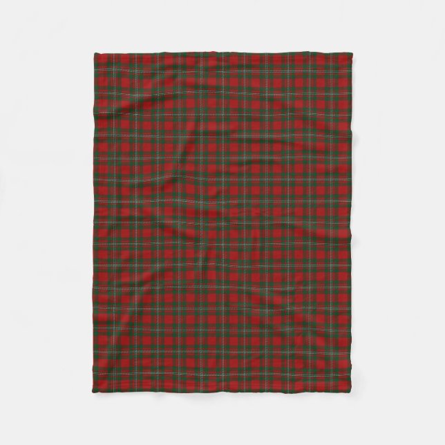 Scottish Clan MacGregor Gregor Classic Tartan Fleece Blanket (Front)