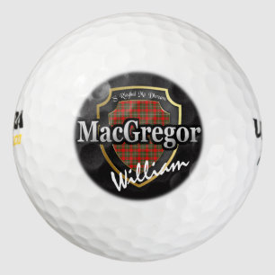 Scottish Clan MacGregor Personalize Your Name Golf Balls