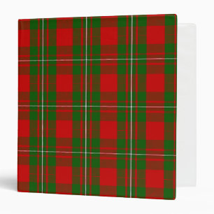 Scottish Clan MacGregor Tartan Plaid Binder