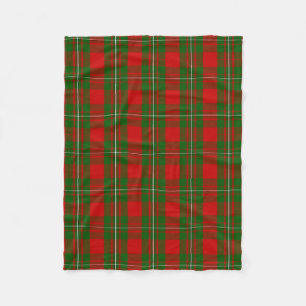 Scottish Clan MacGregor Tartan Plaid Fleece Blanket
