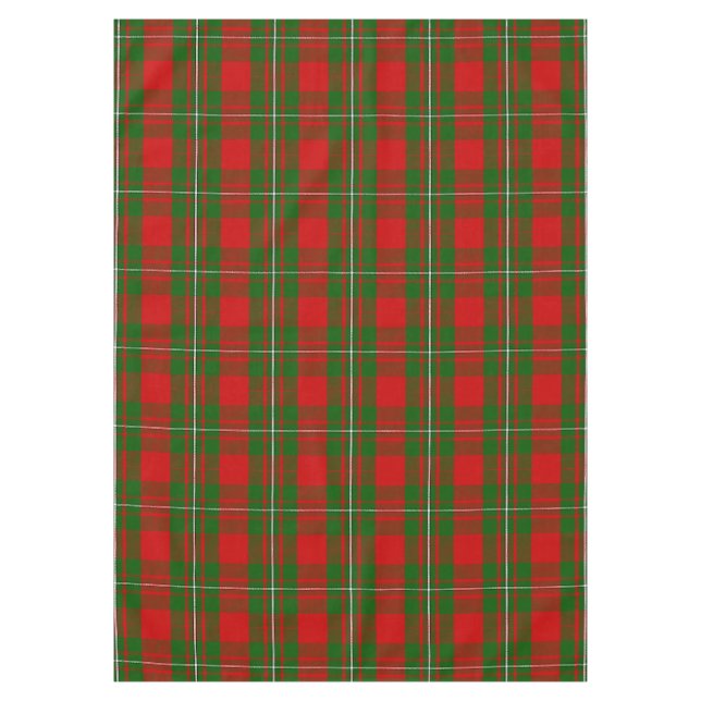 Scottish Clan MacGregor Tartan Plaid Tablecloth (Front)