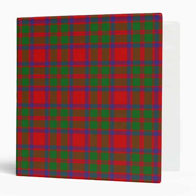 Scottish Clan MacIntosh Tartan Plaid Binder (Front/Inside)