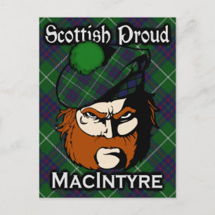 Scottish Clan MacIntyre Tartan Postcard