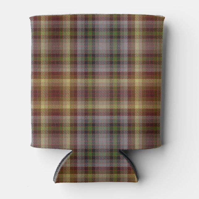 Scottish Clan MacKay of Strathnaver Tartan Plaid Can Cooler (Front)