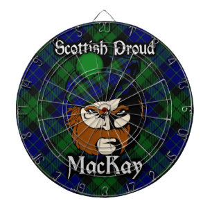 Scottish Clan MacKay Tartan Dartboard