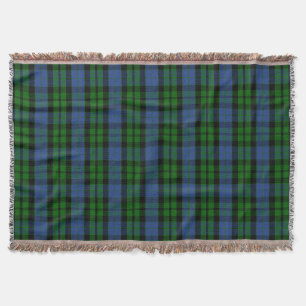 Scottish Clan MacKay Tartan Plaid Throw Blanket