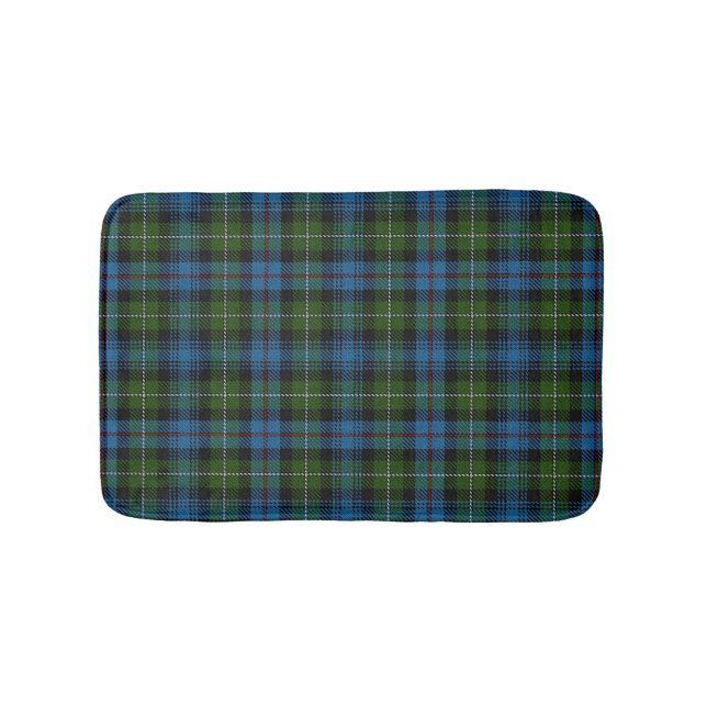 Scottish Clan MacKenzie Tartan Plaid Bath Mat (Front)