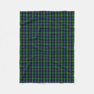 Scottish Clan MacKenzie Tartan Plaid Fleece Blanket