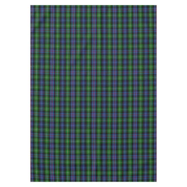 Scottish Clan MacKenzie Tartan Plaid Tablecloth (Front)