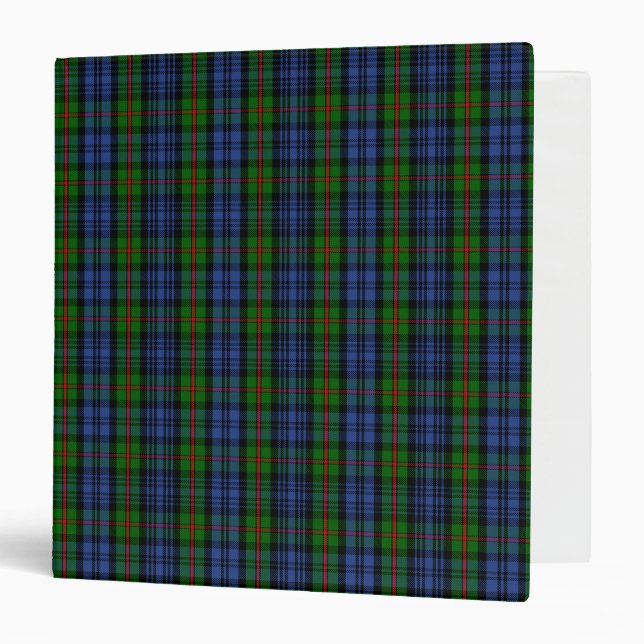 Scottish Clan MacKinlay Tartan Plaid Binder (Front/Inside)