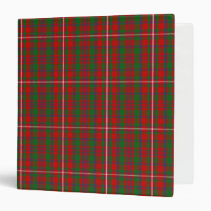 Scottish Clan MacKinnon Tartan Plaid Binder