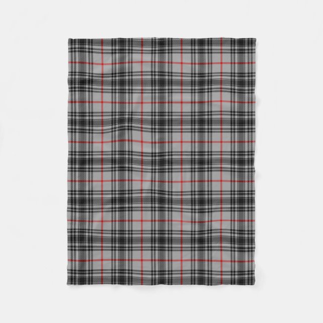 Scottish Clan MacKnight Tartan Plaid Fleece Blanket (Front)