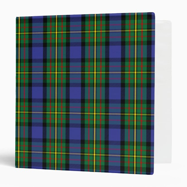 Scottish Clan MacLaren Tartan Plaid Binder (Front/Inside)