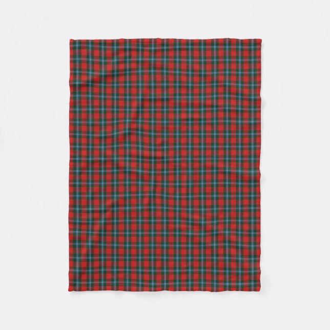 Scottish Clan MacLea Livingstone Classic Tartan Fleece Blanket (Front)