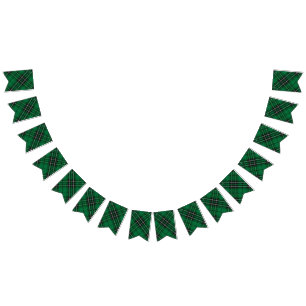 Scottish Clan MacLean Hunting Tartan Bunting Flags