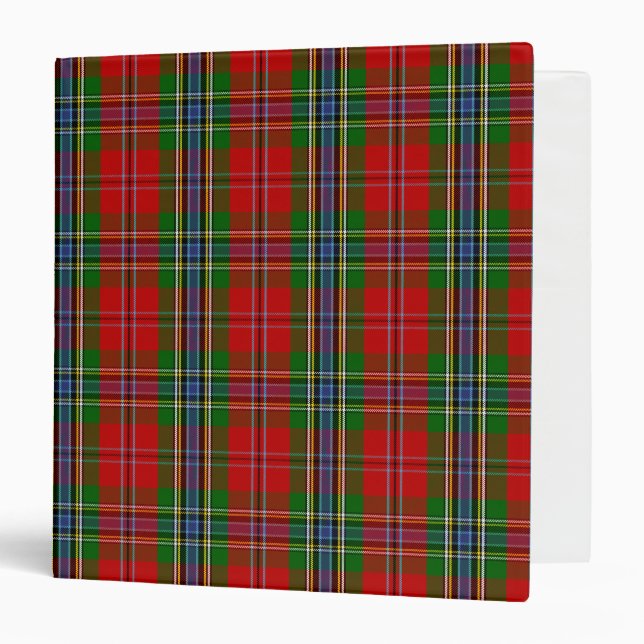 Scottish Clan MacLean of Duart Tartan Plaid Binder (Front/Inside)
