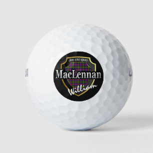 Scottish Clan MacLennan Personalize Your Name Golf Balls