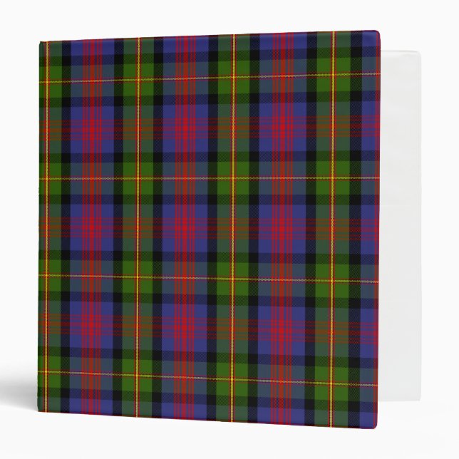 Scottish Clan MacLennan Tartan Plaid Binder (Front/Inside)