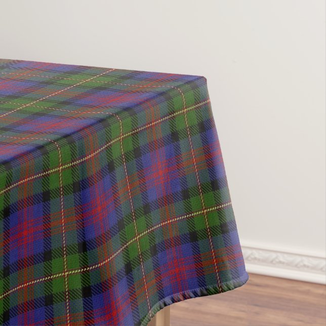Scottish Clan MacLennan Tartan Tablecloth (In Situ)