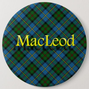 Scottish Clan MacLeod 6 Inch Round Button